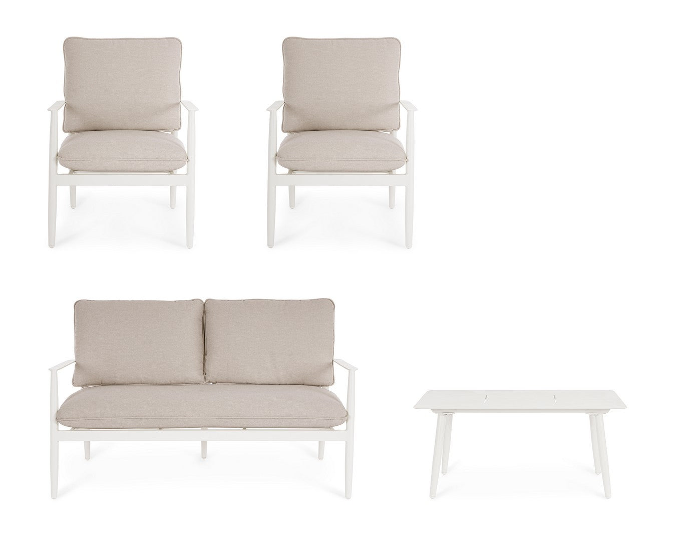 Lauko baldų komplektas NEBULA VAPOR, 4 dalių