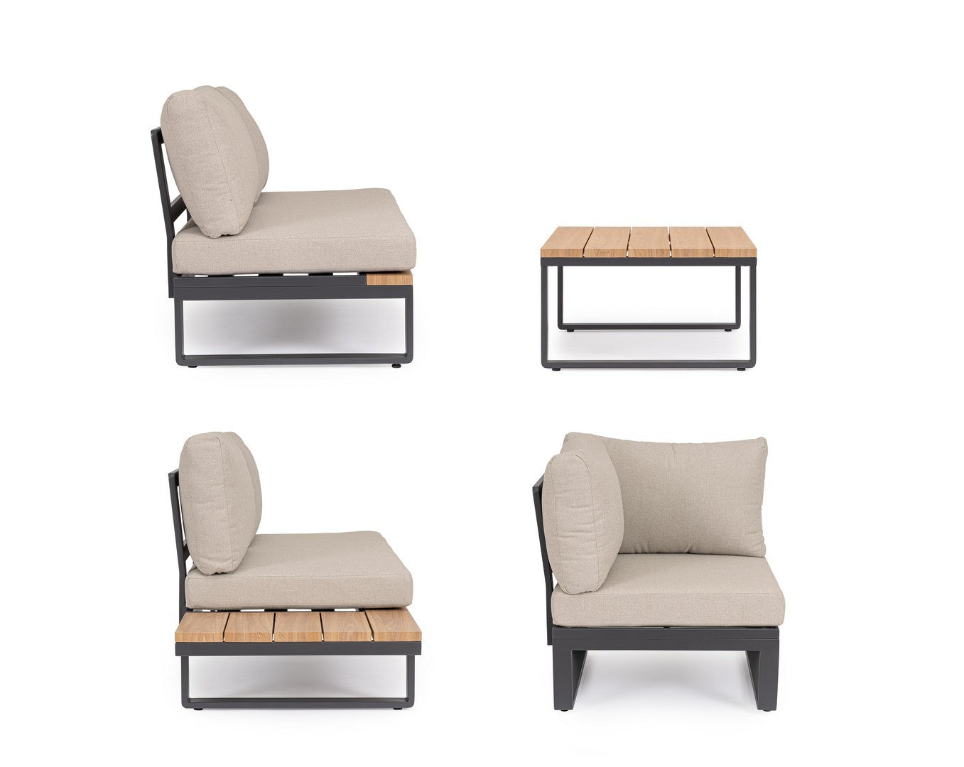 Lauko baldų komplektas ZELMAR ANTHR, kampinis