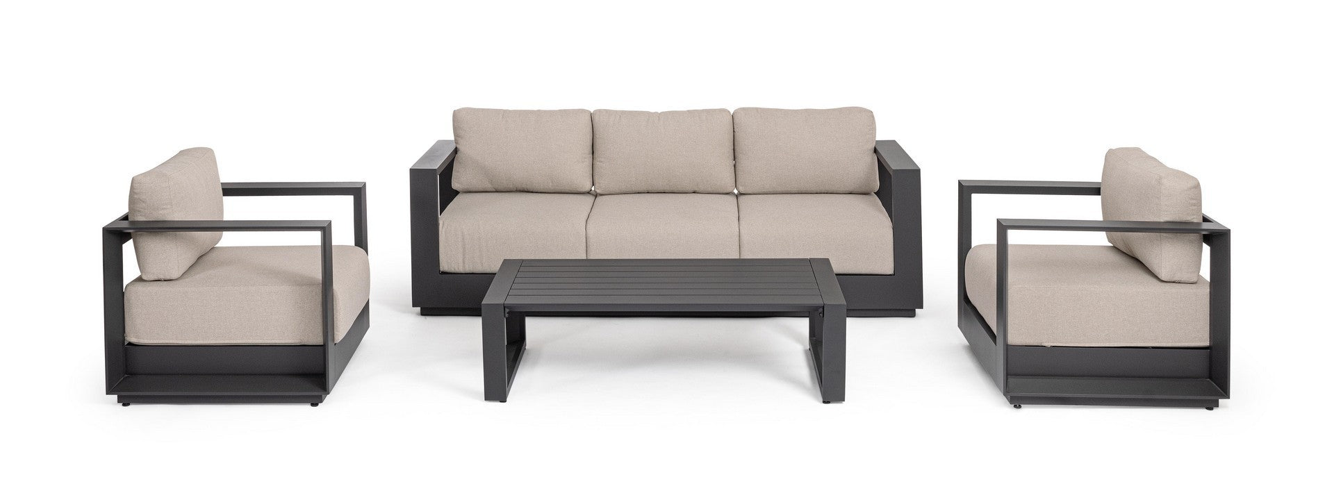 Lauko baldų komplektas MOSES ANTRACITE, 4 dalių