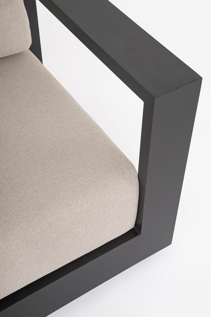 Lauko baldų komplektas MOSES ANTRACITE, 4 dalių