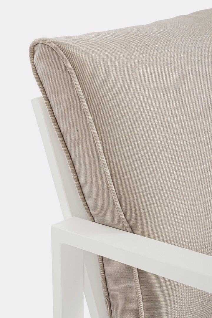 Lauko baldų komplektas HILDE WHITE, 4 dalių