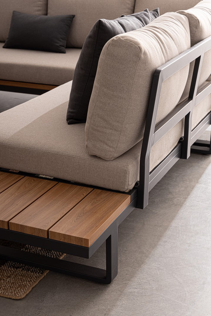 Lauko baldų komplektas ZELMAR ANTHR, kampinis