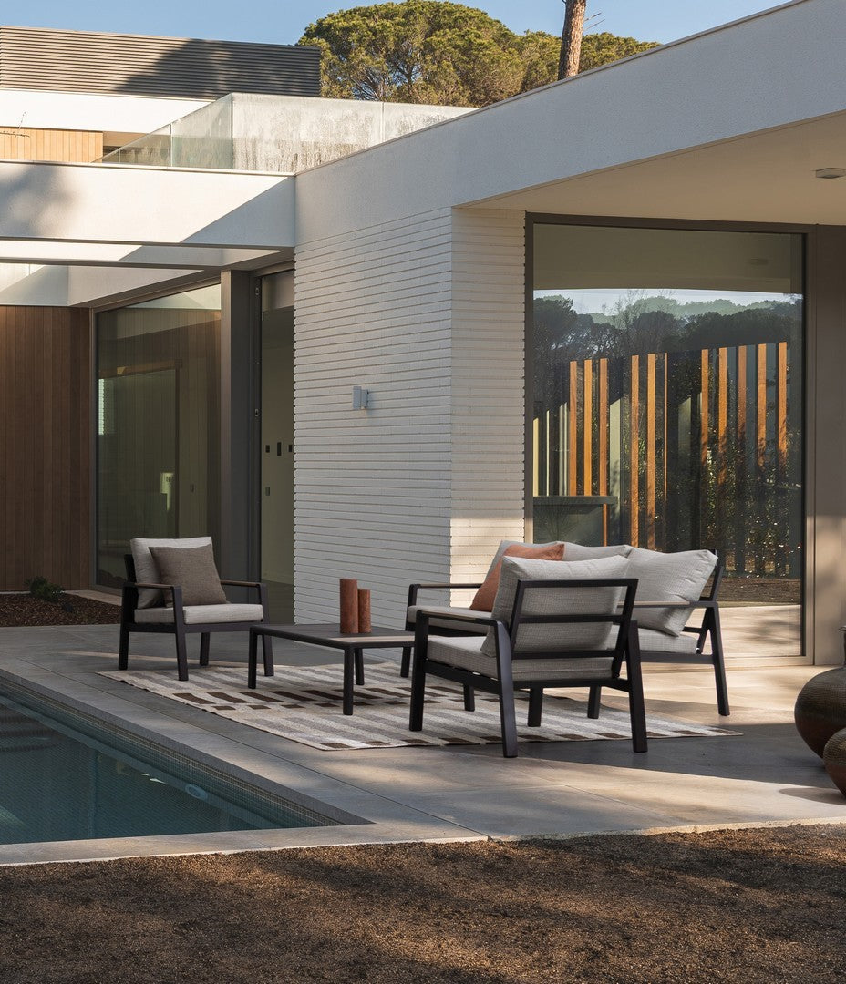 Lauko baldų komplektas ELNA ANTHRACITE, 4 dalių