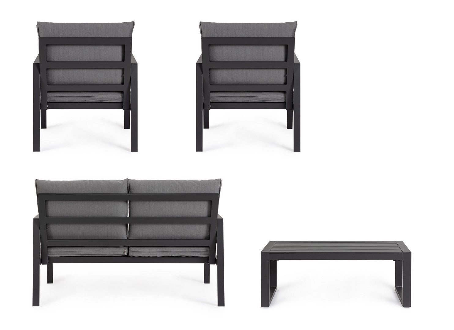 Lauko baldų komplektas HILDE ANTHR, 4 dalių