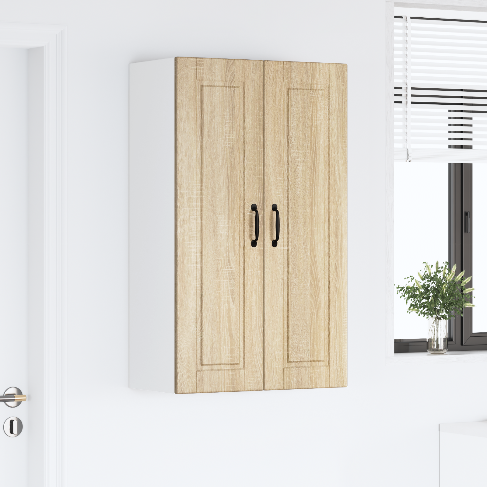 Kitchen cabinet with shelf Sonoma oak 60 x 31 x 100 cm
