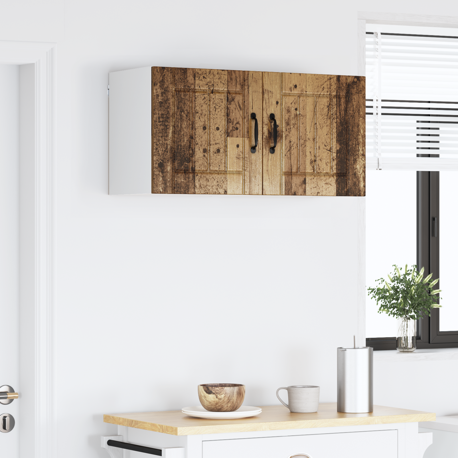 Virtuvės spintelė 2 pcs Senovinis medis 40 x 31 x 40 cm