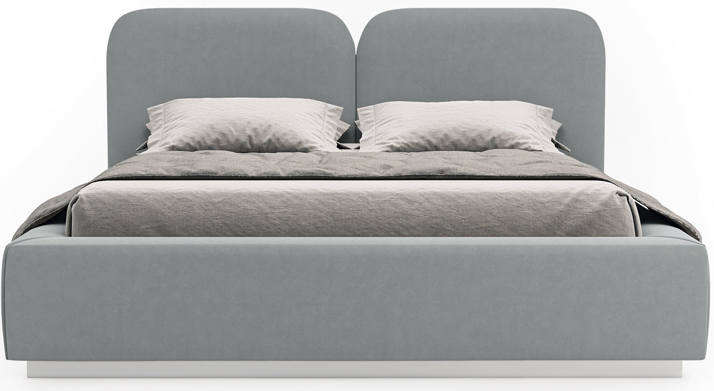 COMOVES ROYAL bedroom bed, blue-grey colour