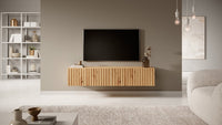 TV spintelė LORCAN, 138,6 cm, ąžuolas