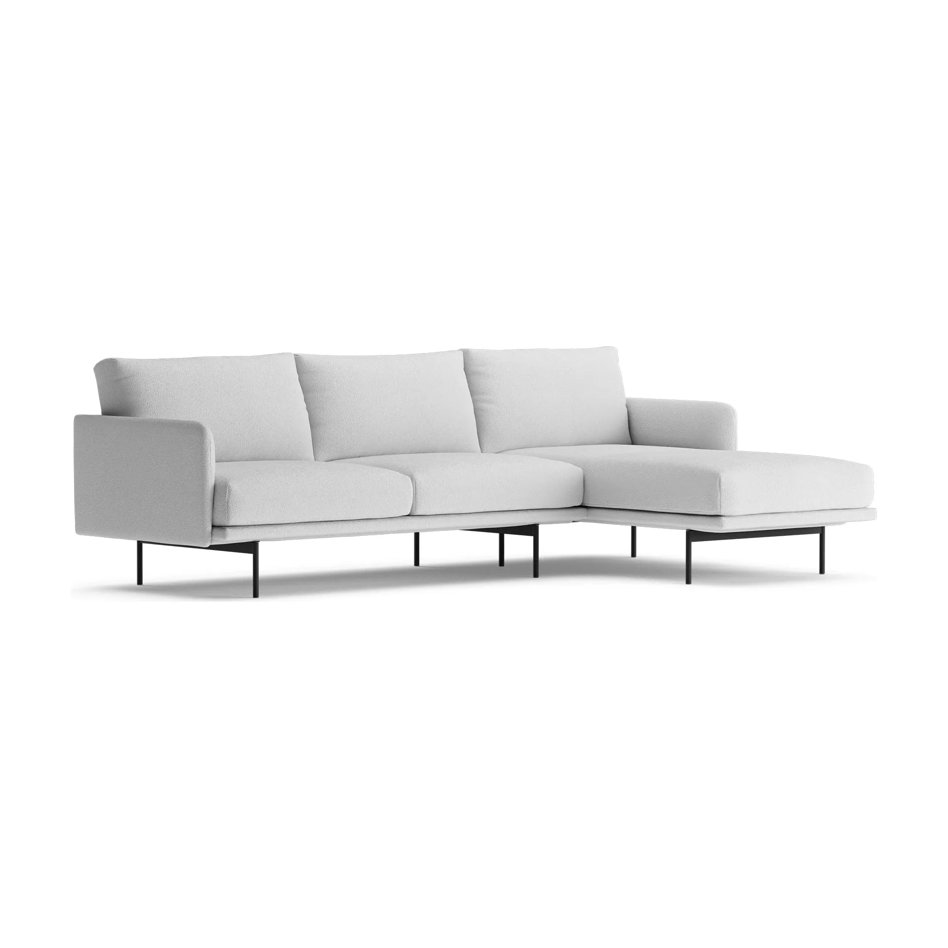 UMA kampinė sofa, pilka spalva, dešinė