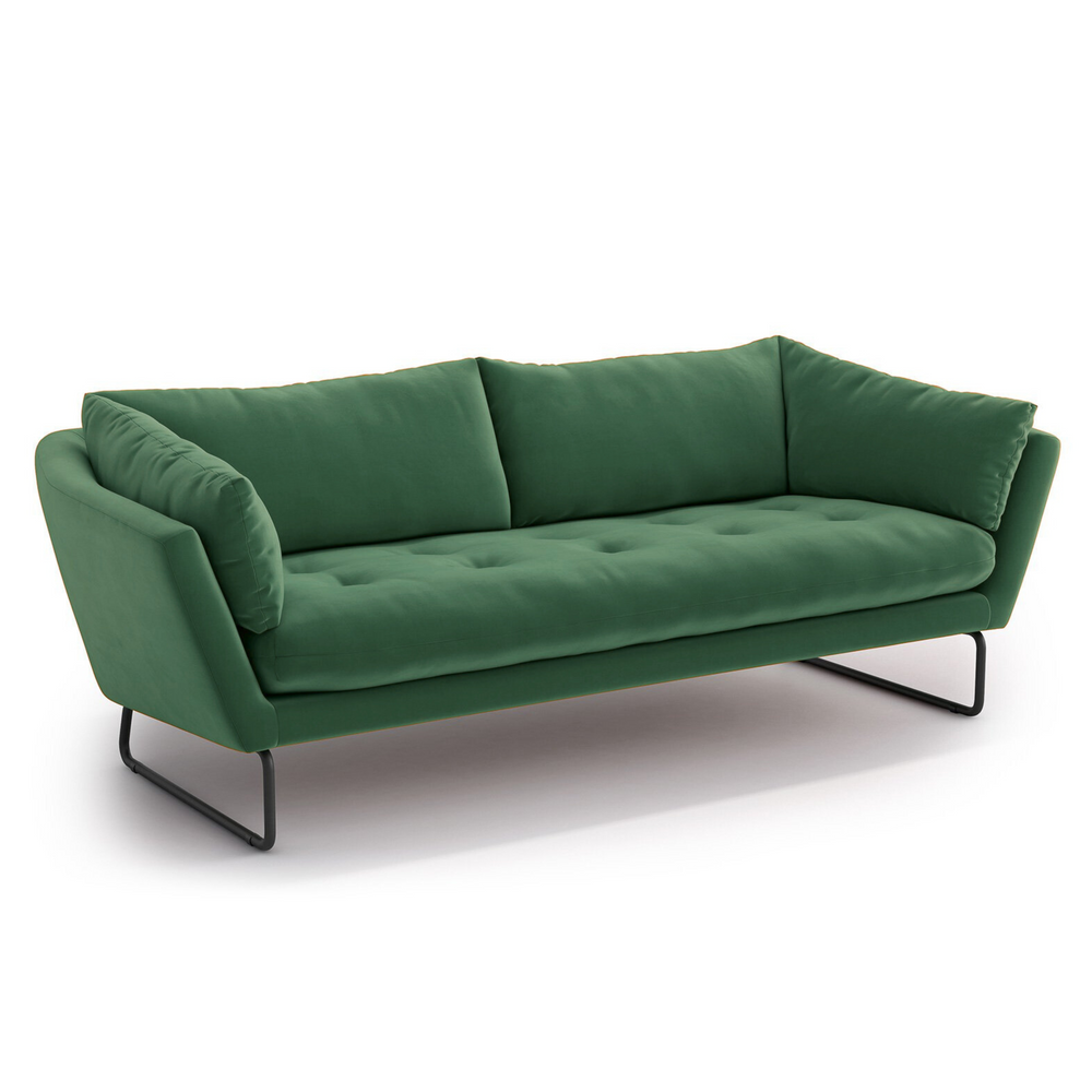 Sofa YOLO, bot green veliūras