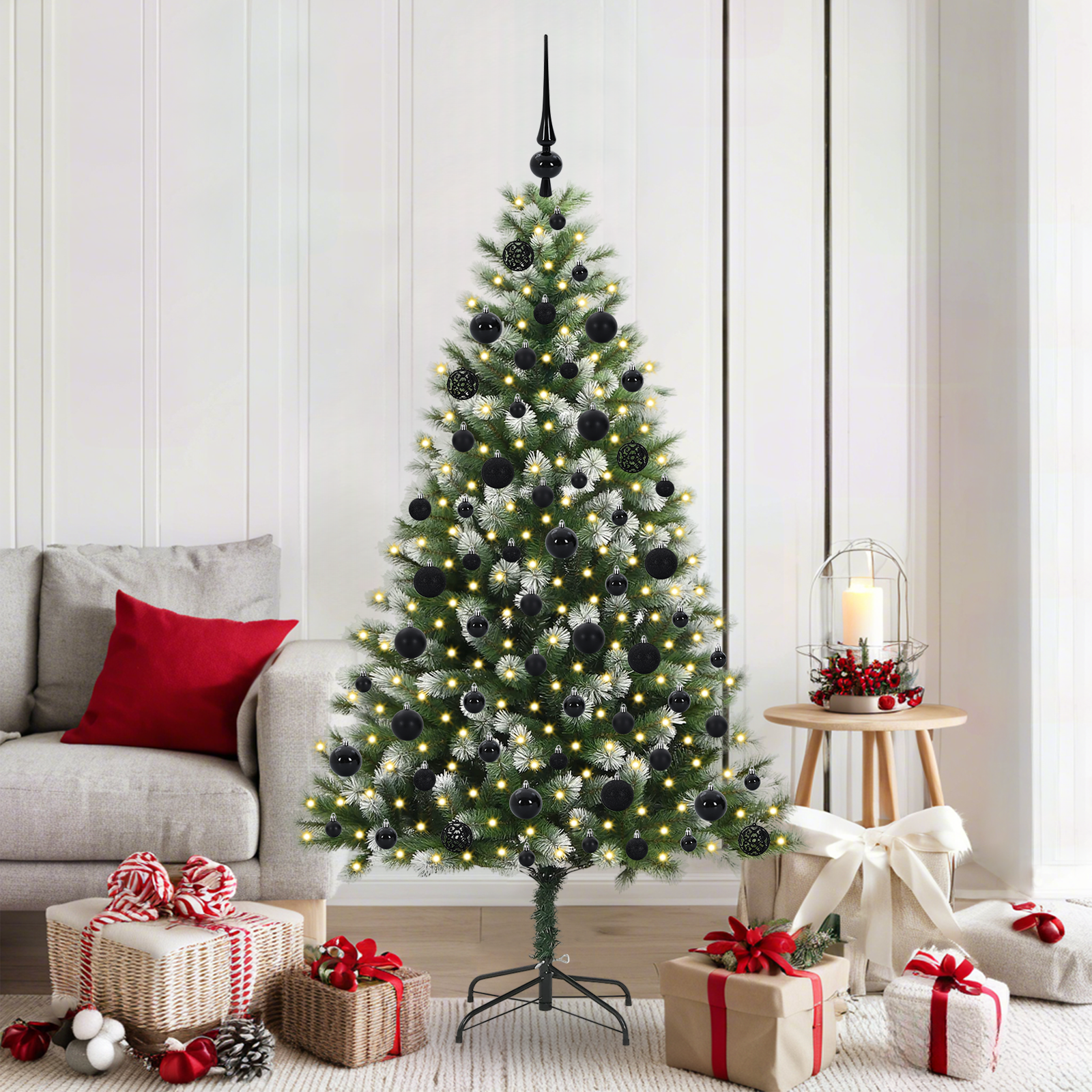 Artificial Flexible Christmas tree DREAM CRYSTAL, with cushioned snow 180 cm.