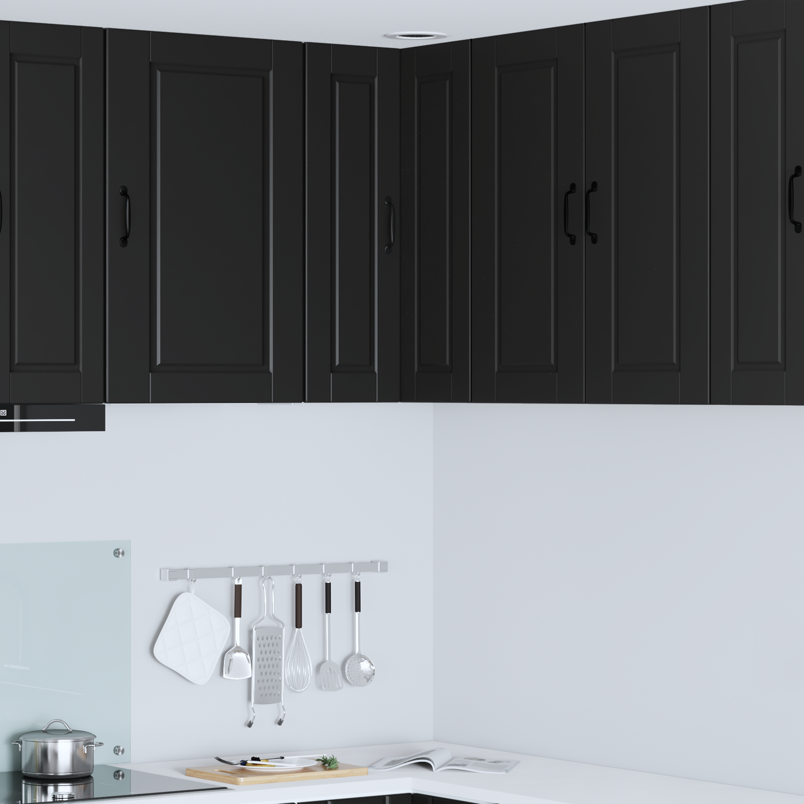 Kitchen Cabinet Black 57 x 57 x 80 cm Engineered Wood