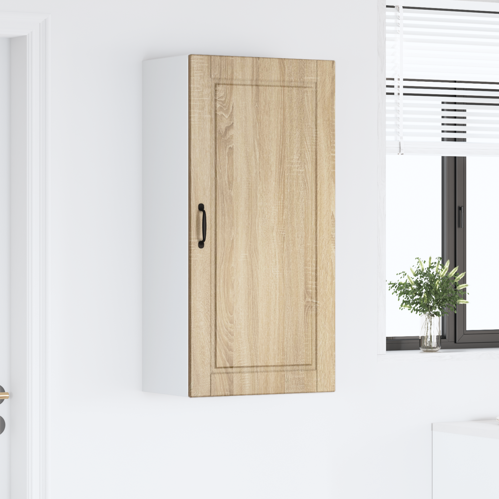 Virtuves skapis ar plauktu, ozolkoks Sonoma, 50 x 31 x 100 cm