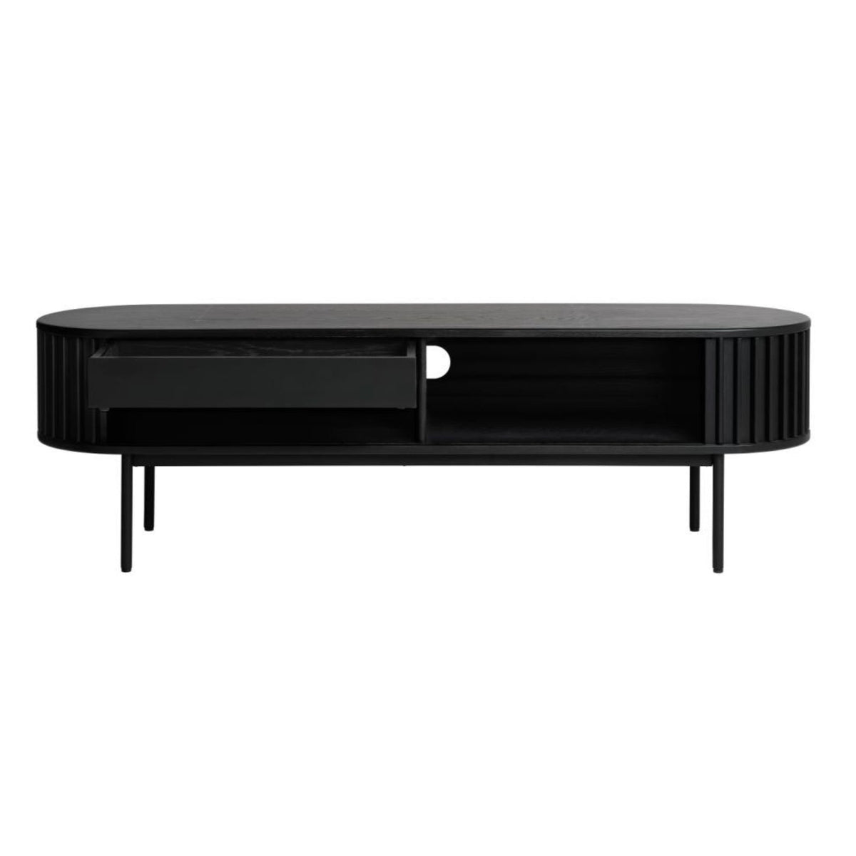 TV staliukas OVITTIES, juodas, 160 cm