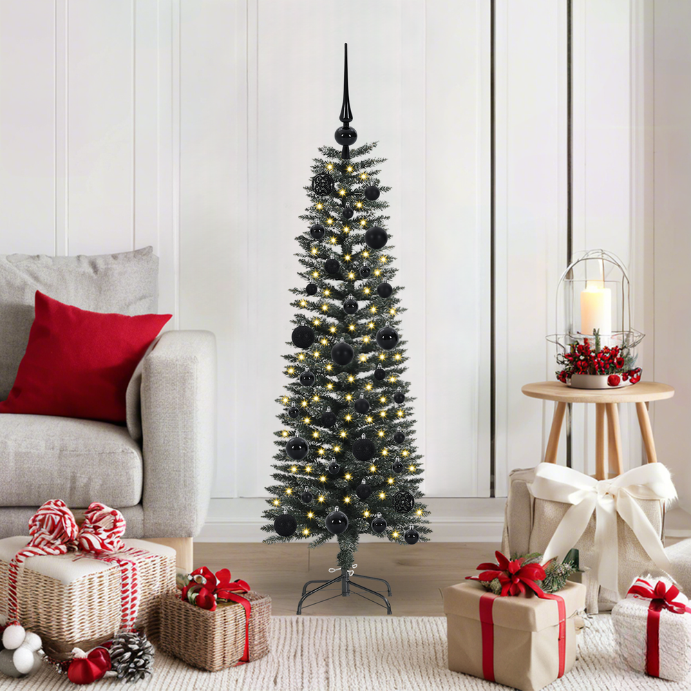 Mākslīgā Ziemassvētku egle PINE AK ar 150 LED, zaļa 40.5 x 40.5 x 120 cm.