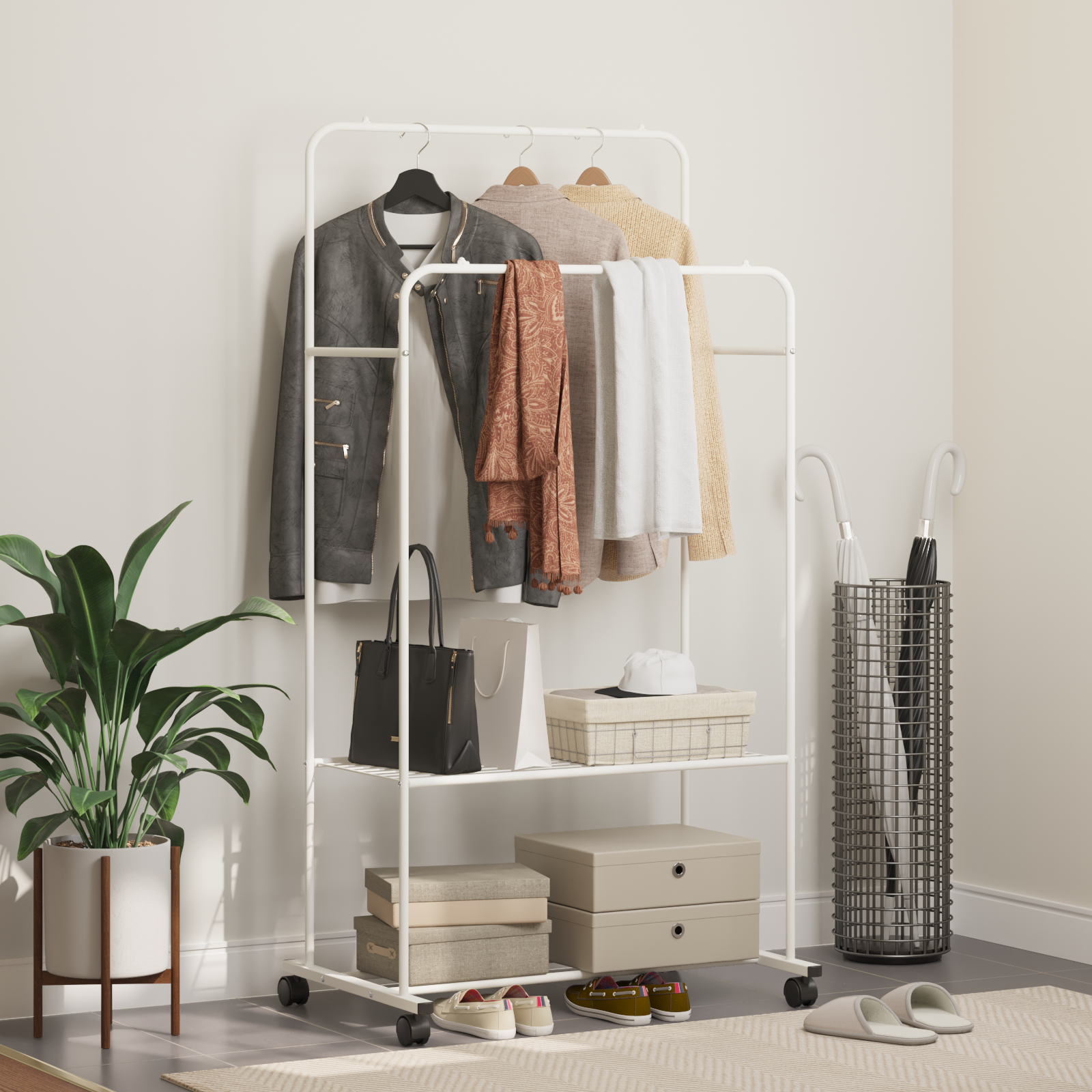 Clothing Rack Simple White