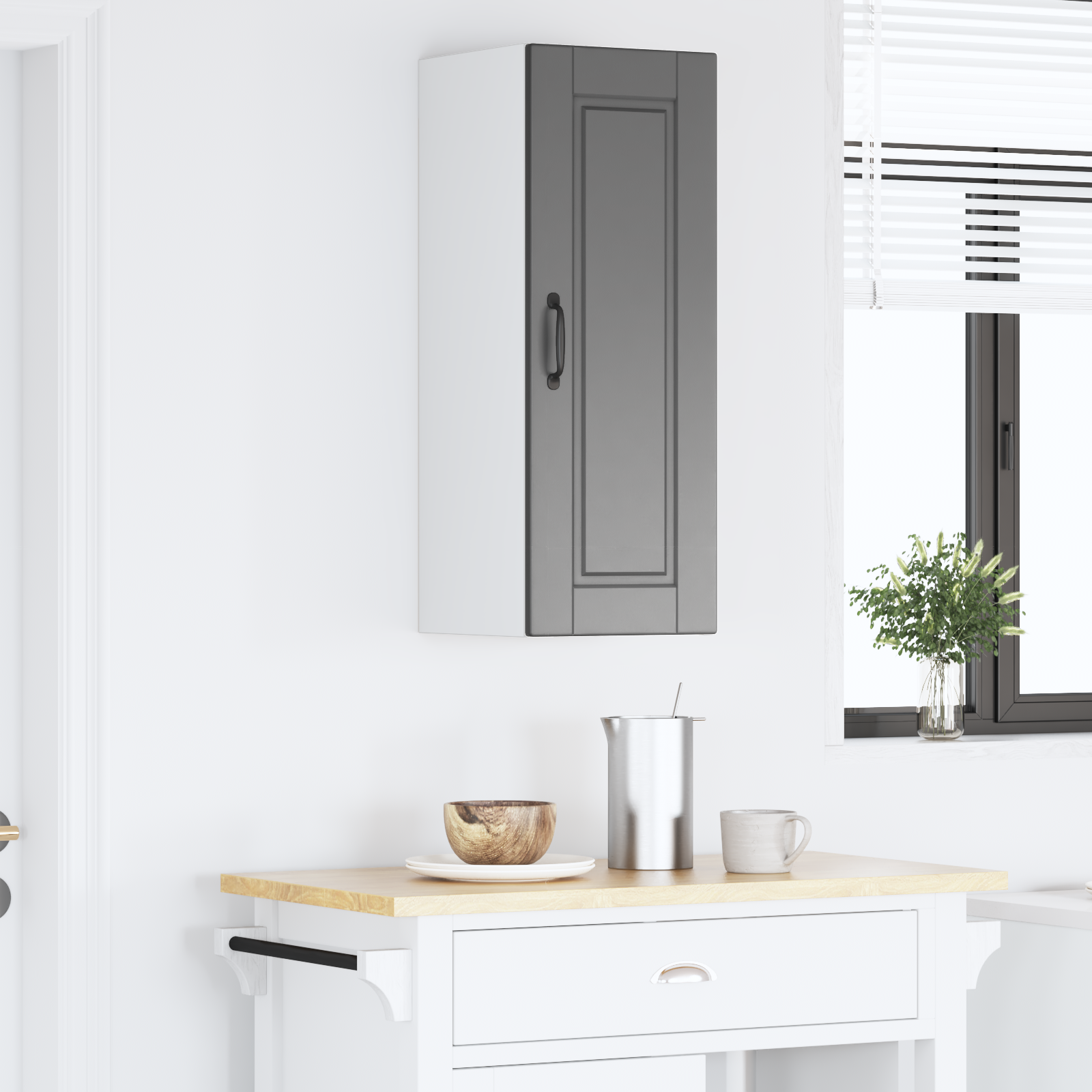 Kitchen Cabinet Black 30 x 31 x 80 cm Engineered Wood