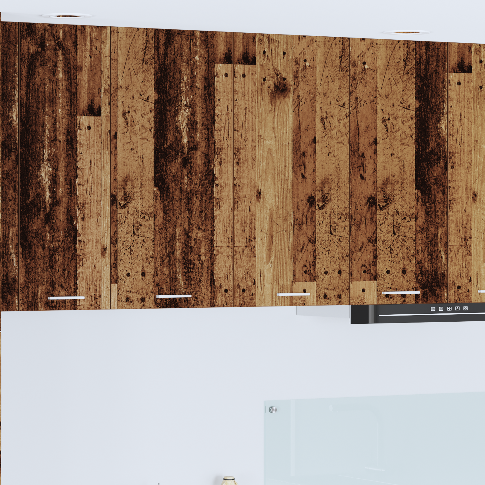 Wall Cabinet Riga Antique Wood 80 x 31 x 80 cm