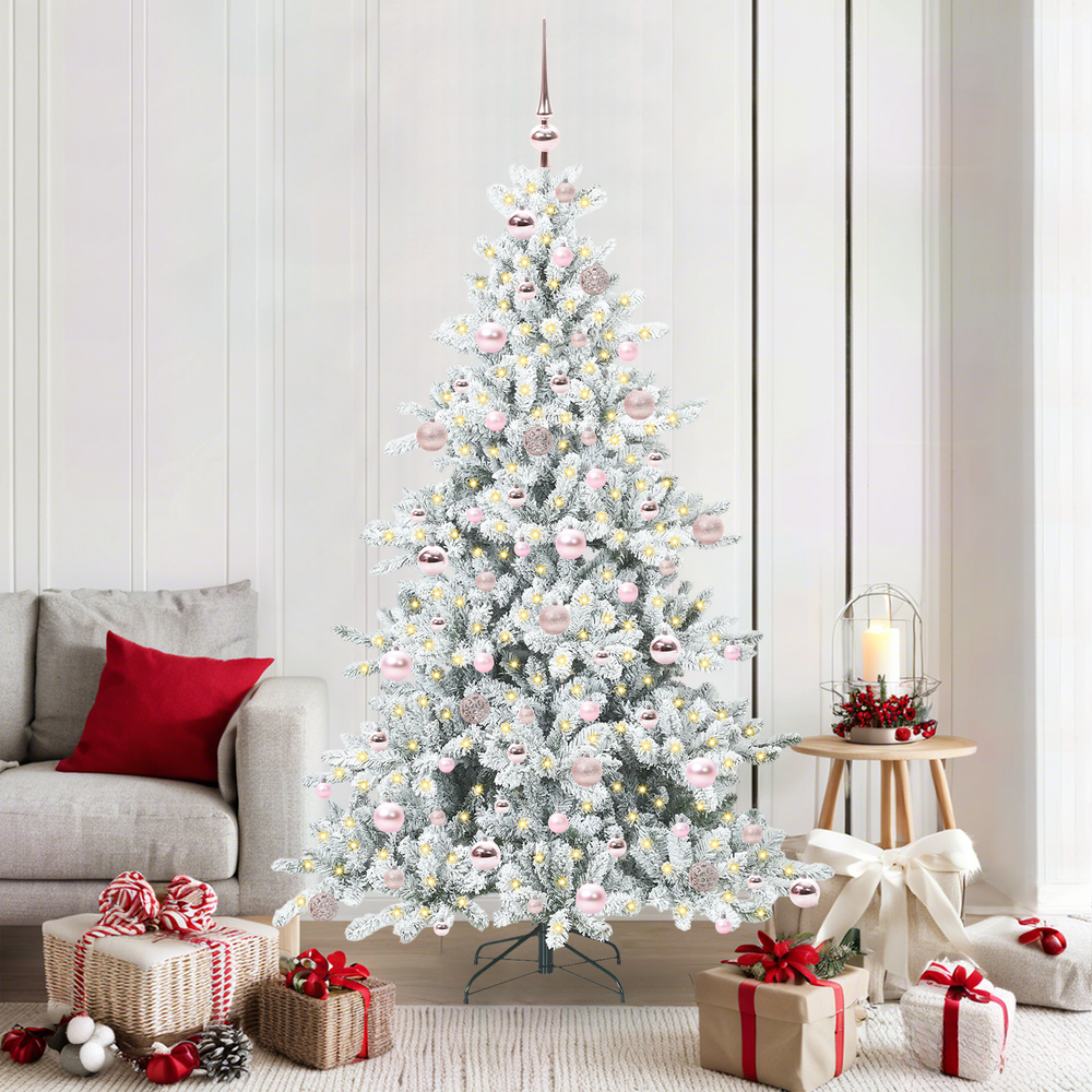 Dirbtinė Sulankstoma Kalėdų Eglutė CRYSTAL PINE, su 300 LED 180 cm.