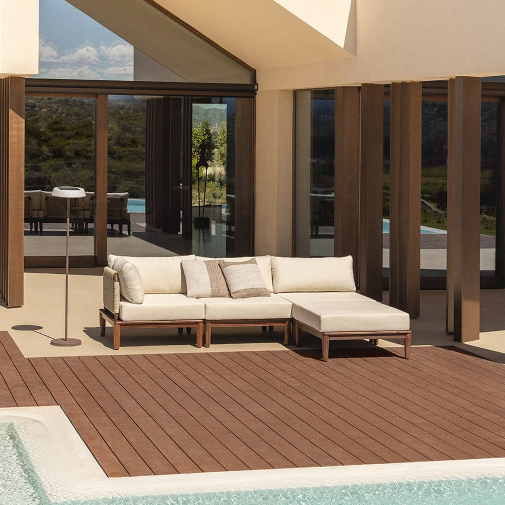 MODENA three-seater sofa with ottoman