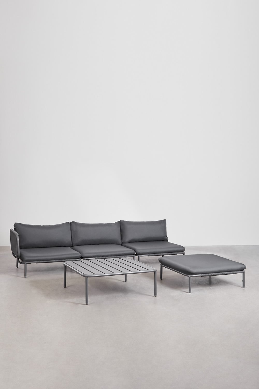 Corner sofa GRAFITO, three-piece set