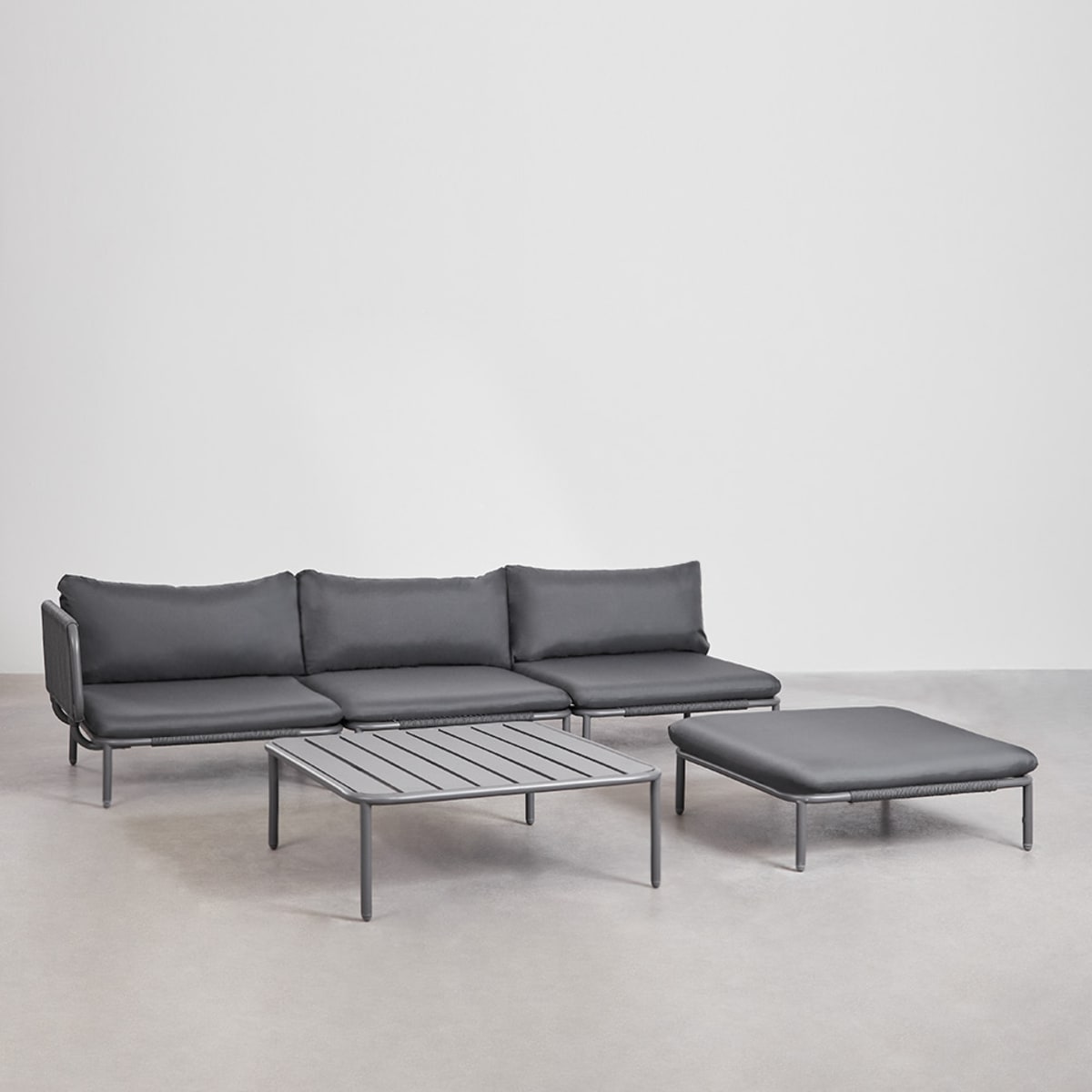 Corner sofa GRAFITO, three-piece set