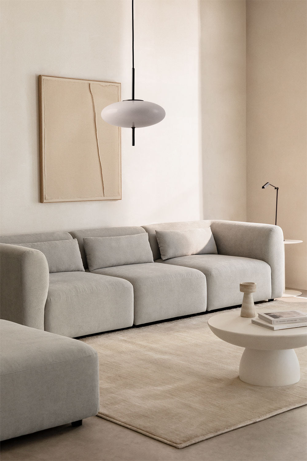 Modulinės sofos FOGLERA transformacijos vaizdas