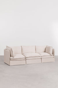 Modulinė sofa GREJSA visu dydžiu, smėlio linas