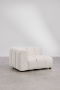 Kampinės sofos ELIOTA pusiau išskleista