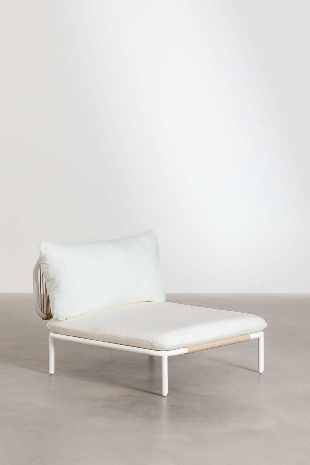 Lauko sofa GRAFITO, trijų dalių rinkinys, migdolų bežinis