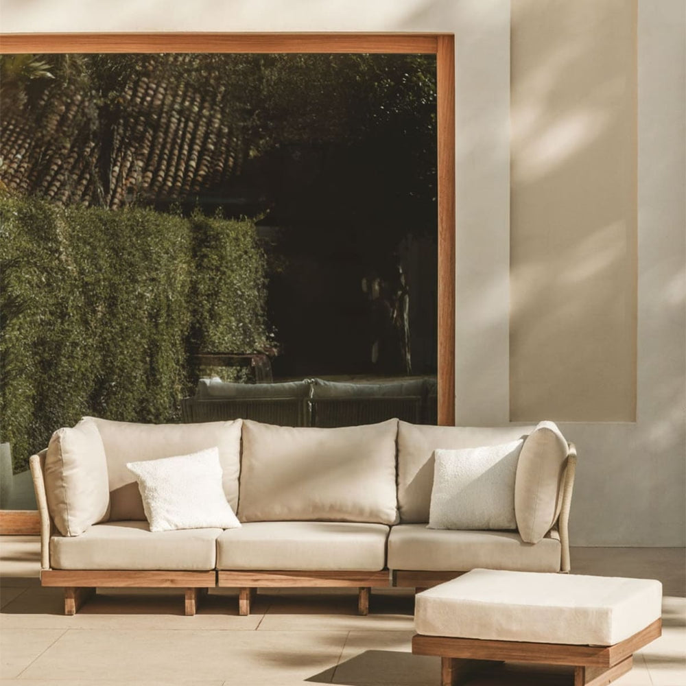 Outdoor Modular Sofa FORTO, 2-Seater with Ottoman
