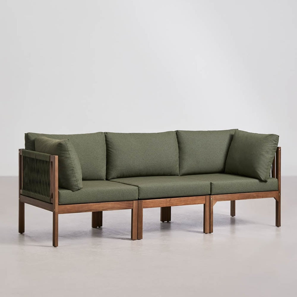 Lauko trivietė sofa PARMA, alyvuogių