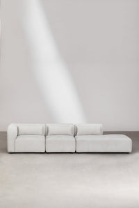 Modulinė sofa FOGLERA su dešiniuoju gultu – artimas planas