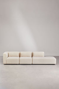 Modulinė sofa FOGLERA su dešiniuoju gultu – artimas planas