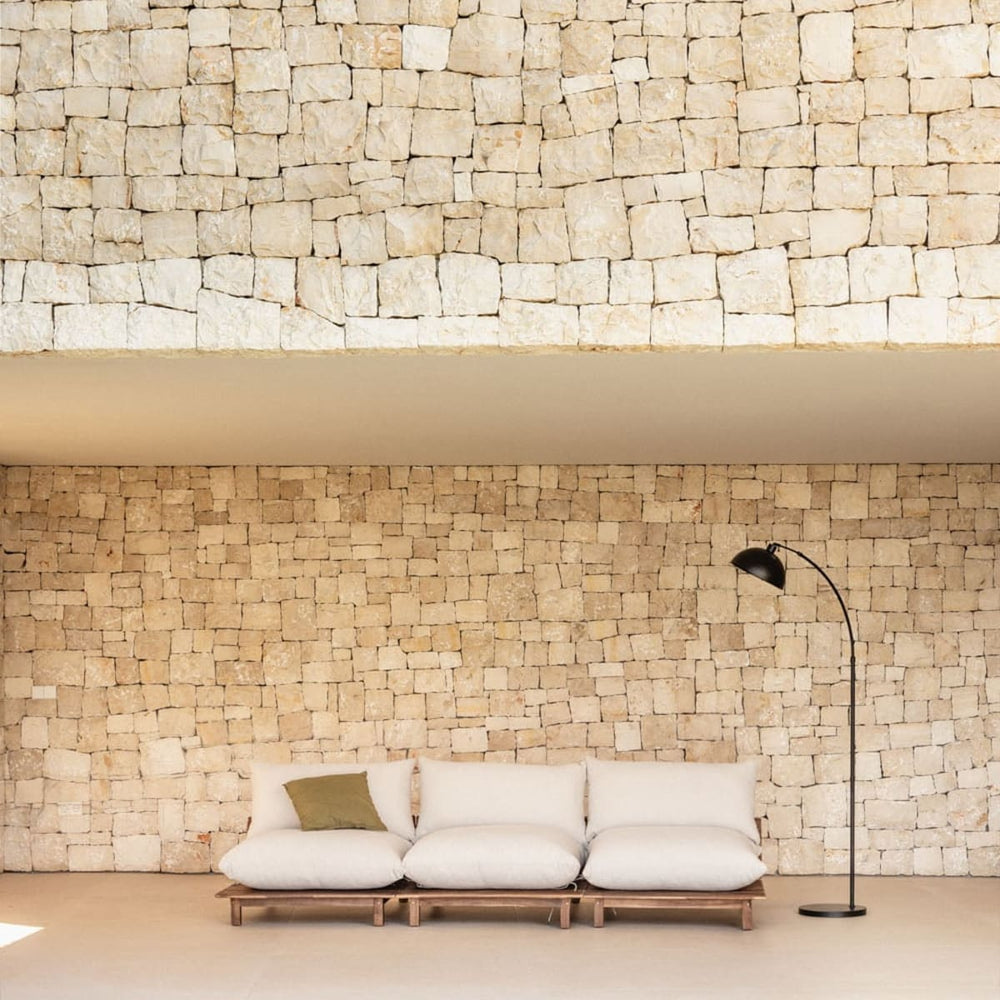 Lauko modulinė sofa ALBA (3 dalių), kreminė