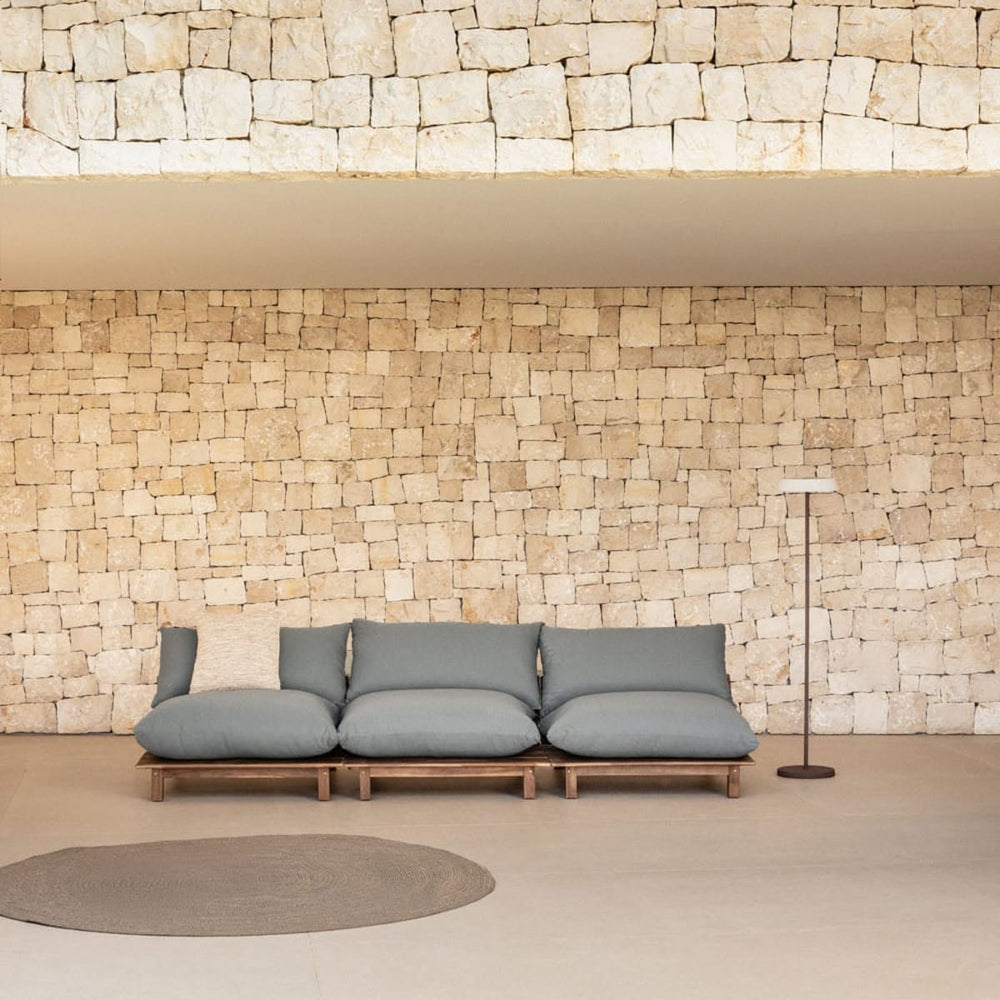Lauko modulinė sofa ALBA (3 dalių), pilka