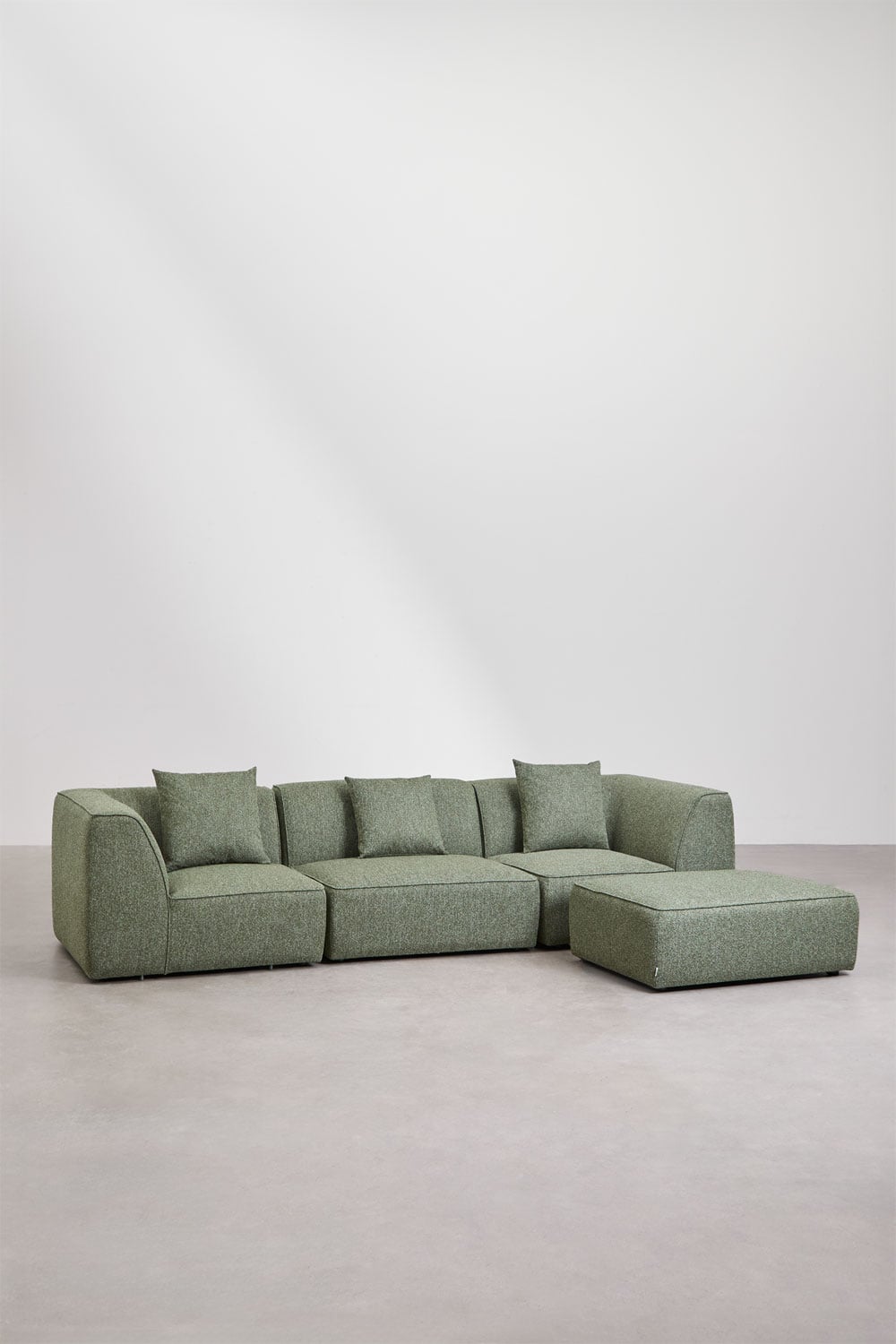 Modulinė sofa CARDEA, žalia 3d