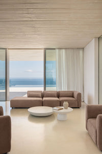 Kampinė sofa FOGLERA, šenilo, kupranugario spalva