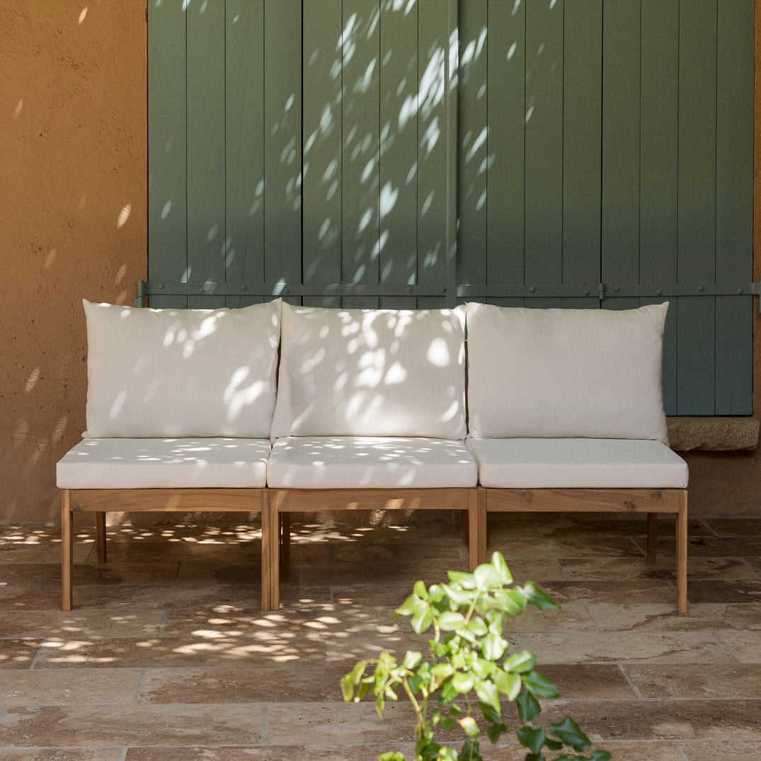 Sofa MODULO, three-seater, white