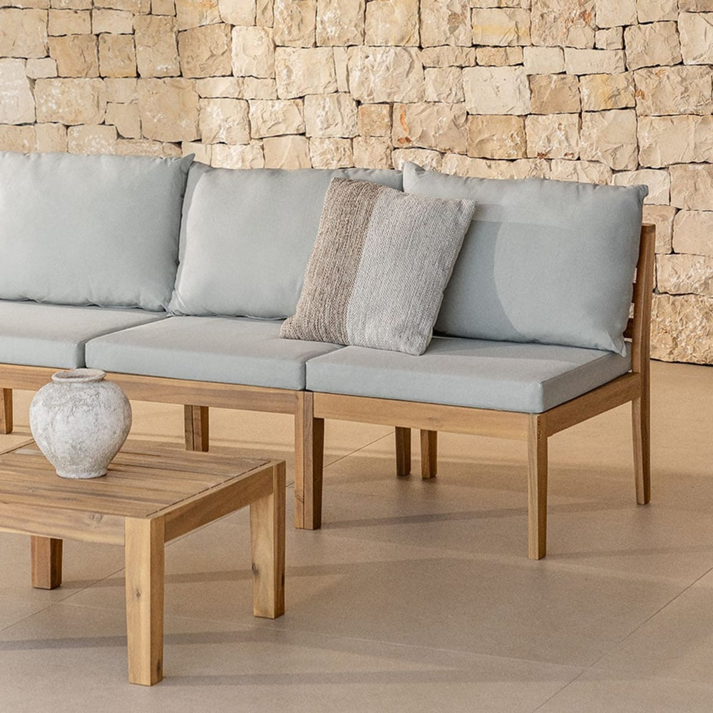 MODULO set, 3 pieces with a table, grey