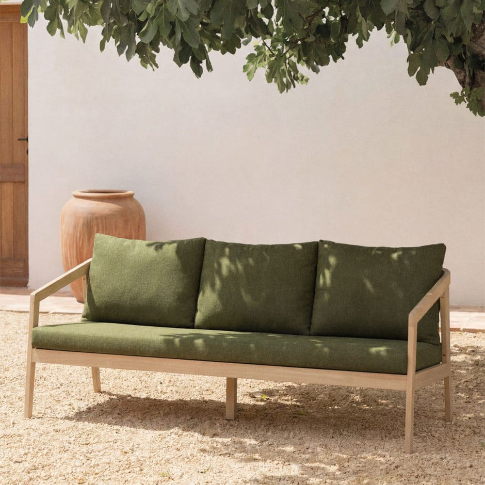 Sofa VIRVO, three-seater, light acacia brown (2 pcs)