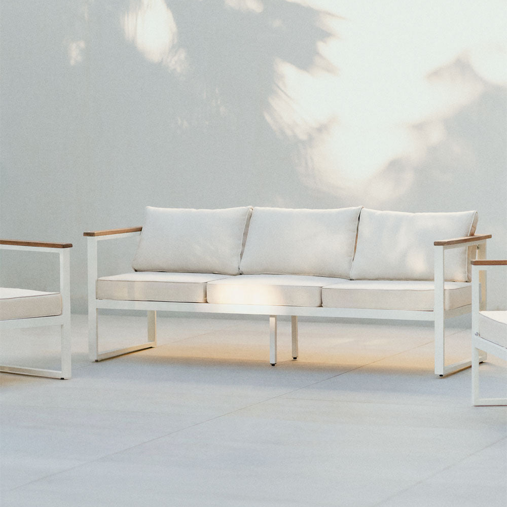 Sofa ALCANTO, three-seater, white