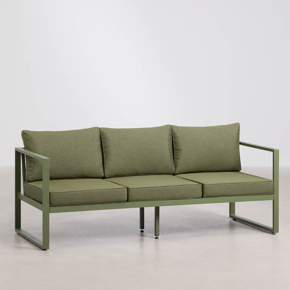 Sofa ALCANTO, three-seater, olive green