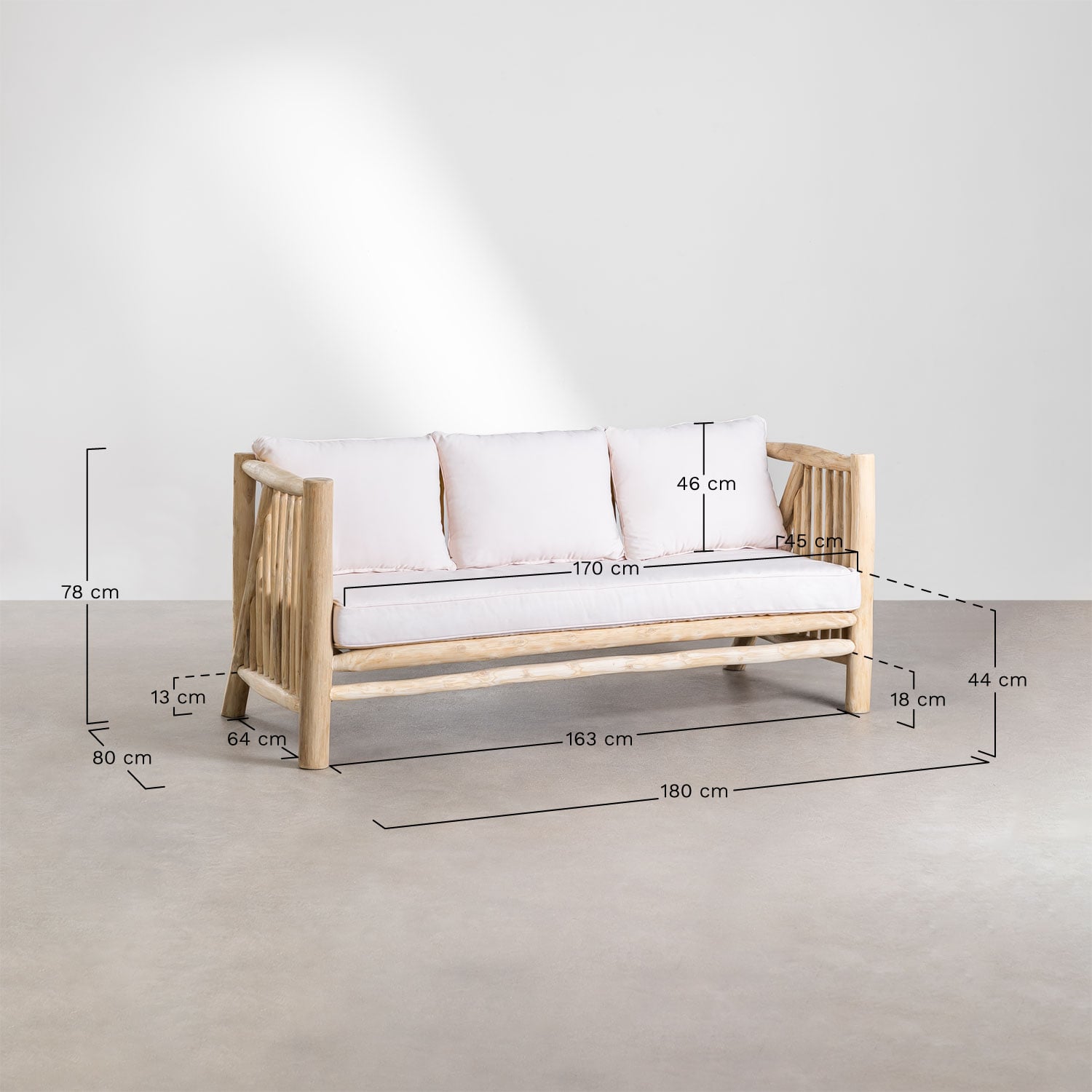 Sofa TIKANO, trijų vietų