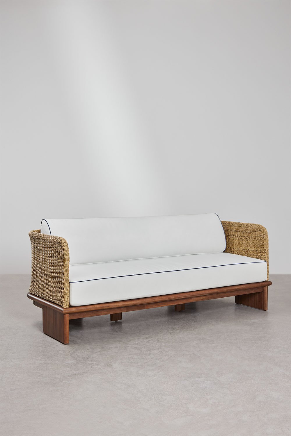 3 vietų lauko sofa FAME, ratanas ir akacijos mediena