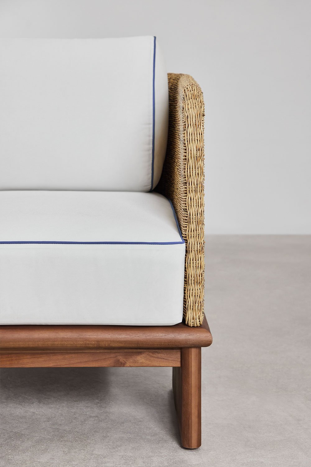 3 vietų lauko sofa FAME, ratanas ir akacijos mediena