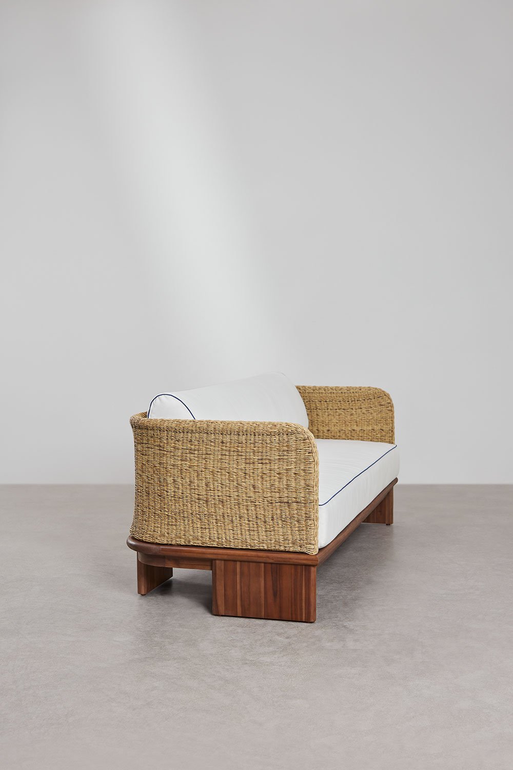 3 vietų lauko sofa FAME, ratanas ir akacijos mediena