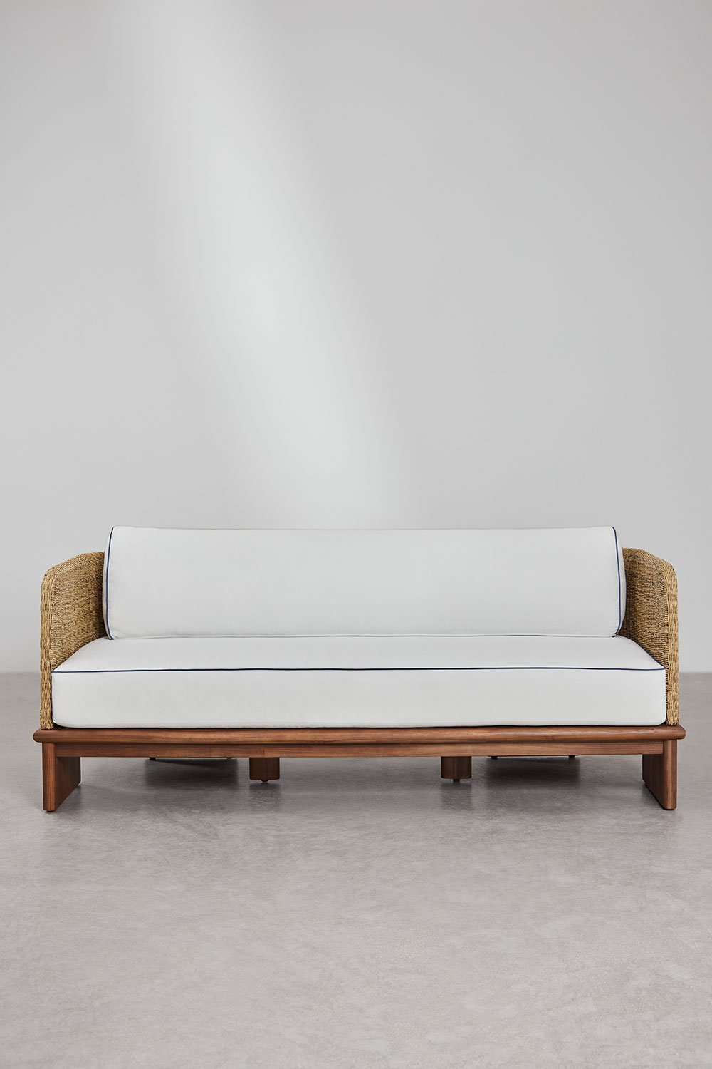 3 vietų lauko sofa FAME, ratanas ir akacijos mediena