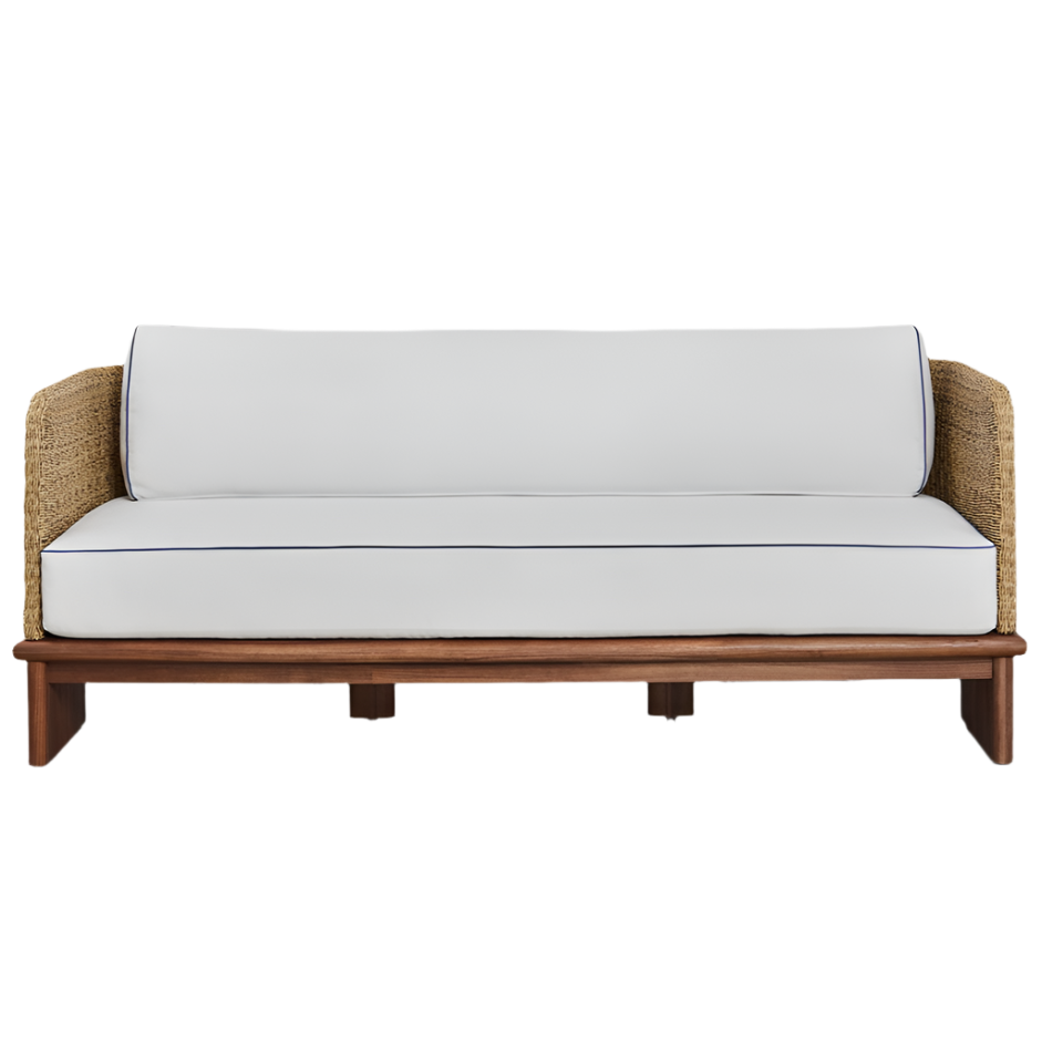 3 vietų lauko sofa FAME, ratanas ir akacijos mediena