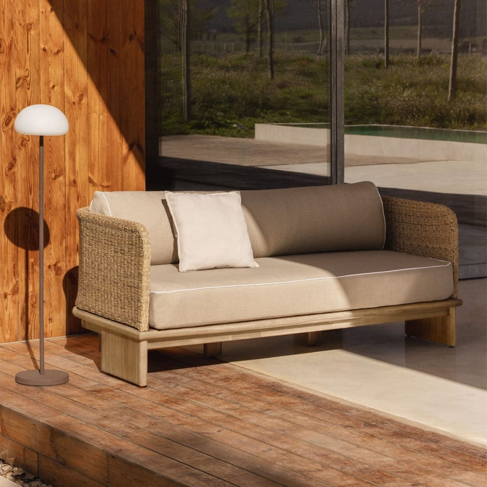 RATIKO three-seater sofa, light acacia brown